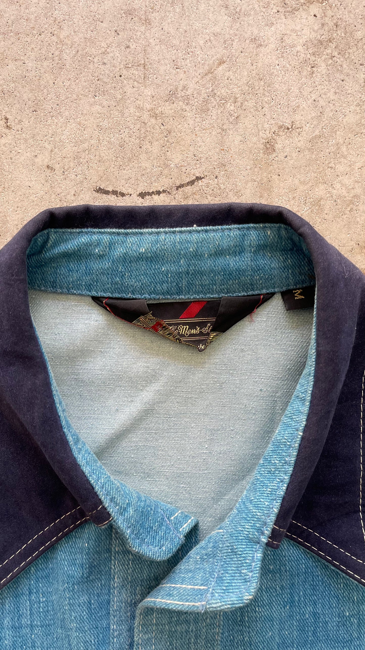 1990S WESTERN DENIM BUTTON UP - M