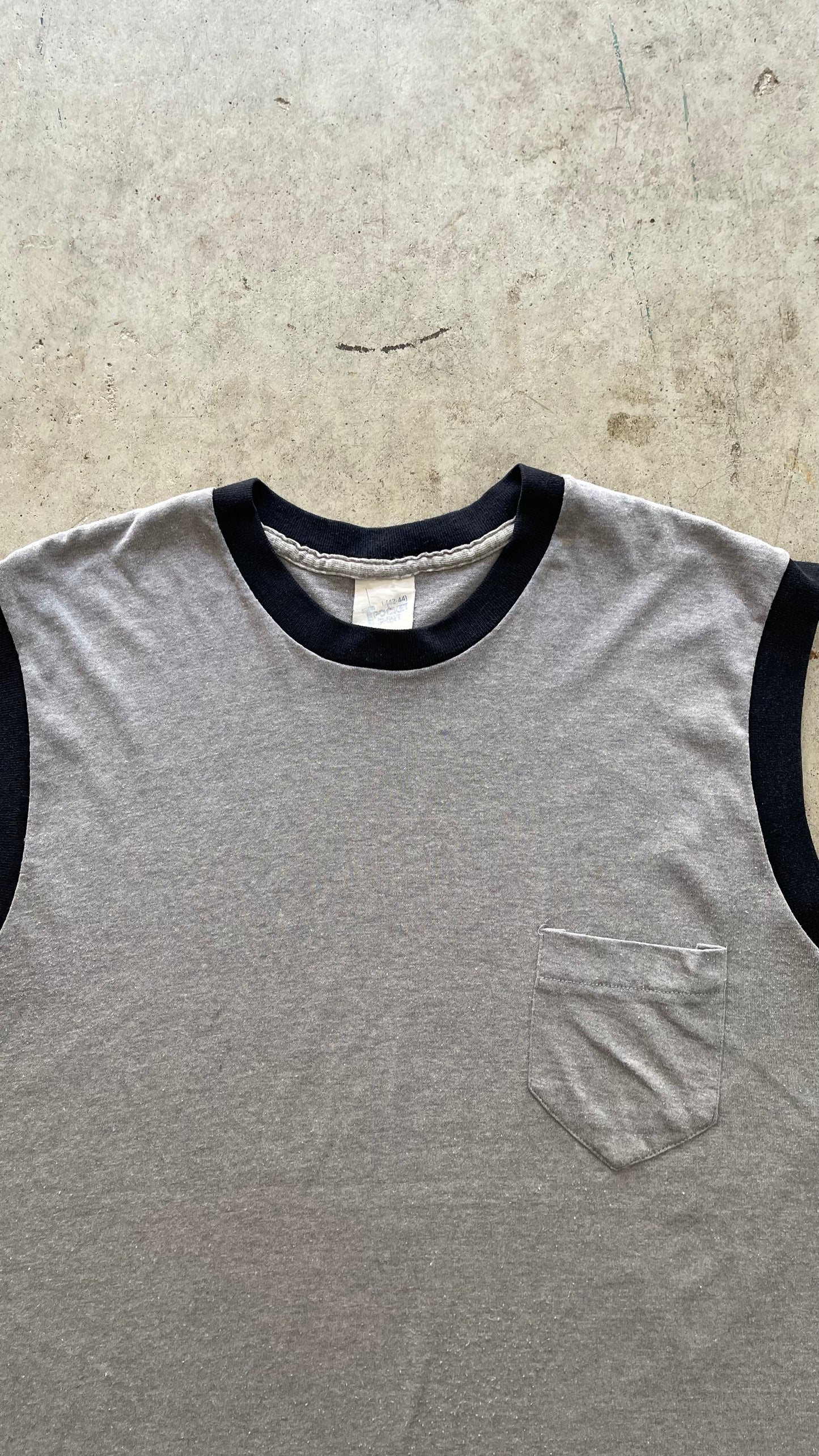 1990S FADED TANK POCKET TEE - L