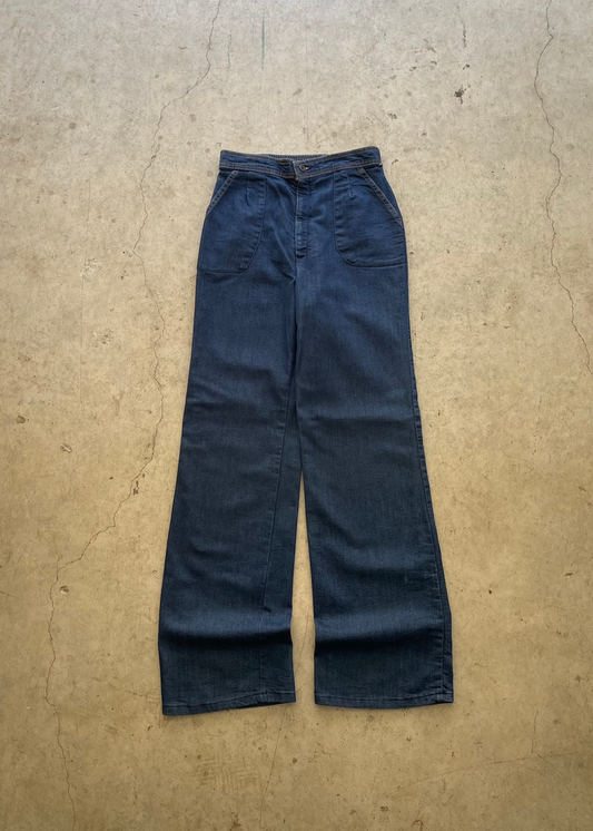 1980S LEVIS "ORANGE TAB" FLARED DENIM JEANS - 28X34