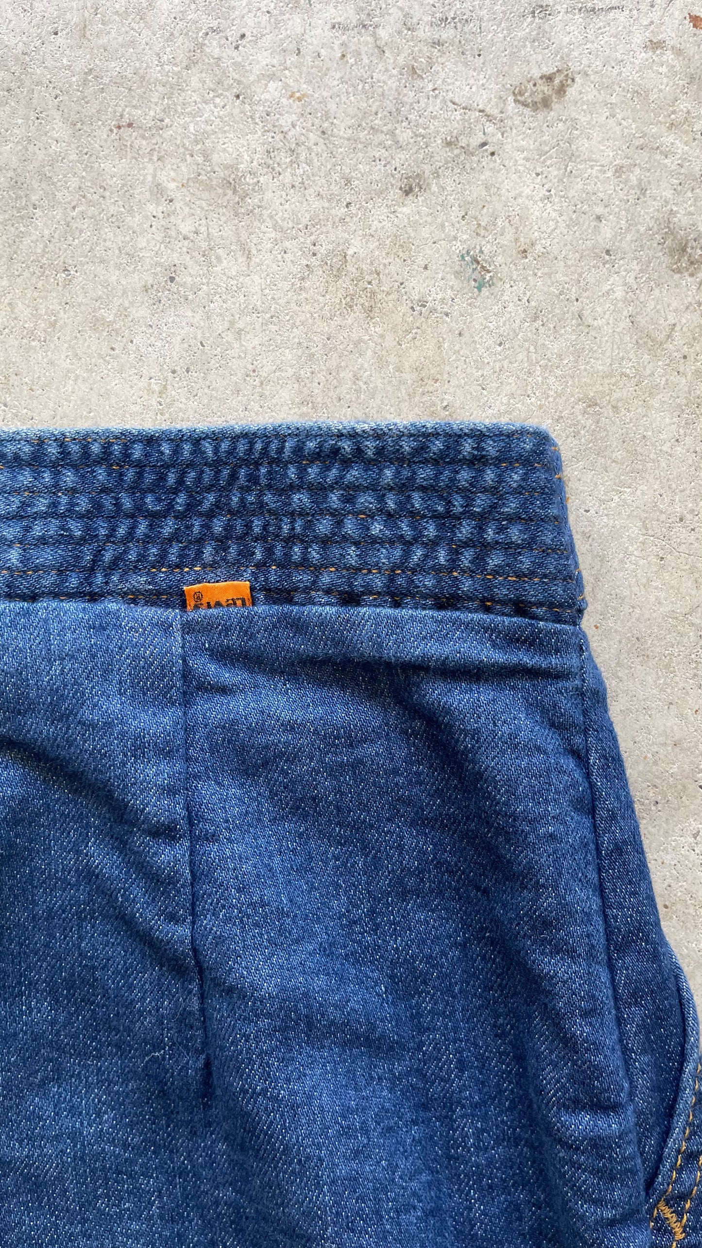 1980S LEVIS "ORANGE TAB" FLARED DENIM JEANS - 28X34