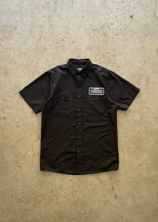 2000S "YAMAHA" SHORT SLEEVES  BUTTON UP - M
