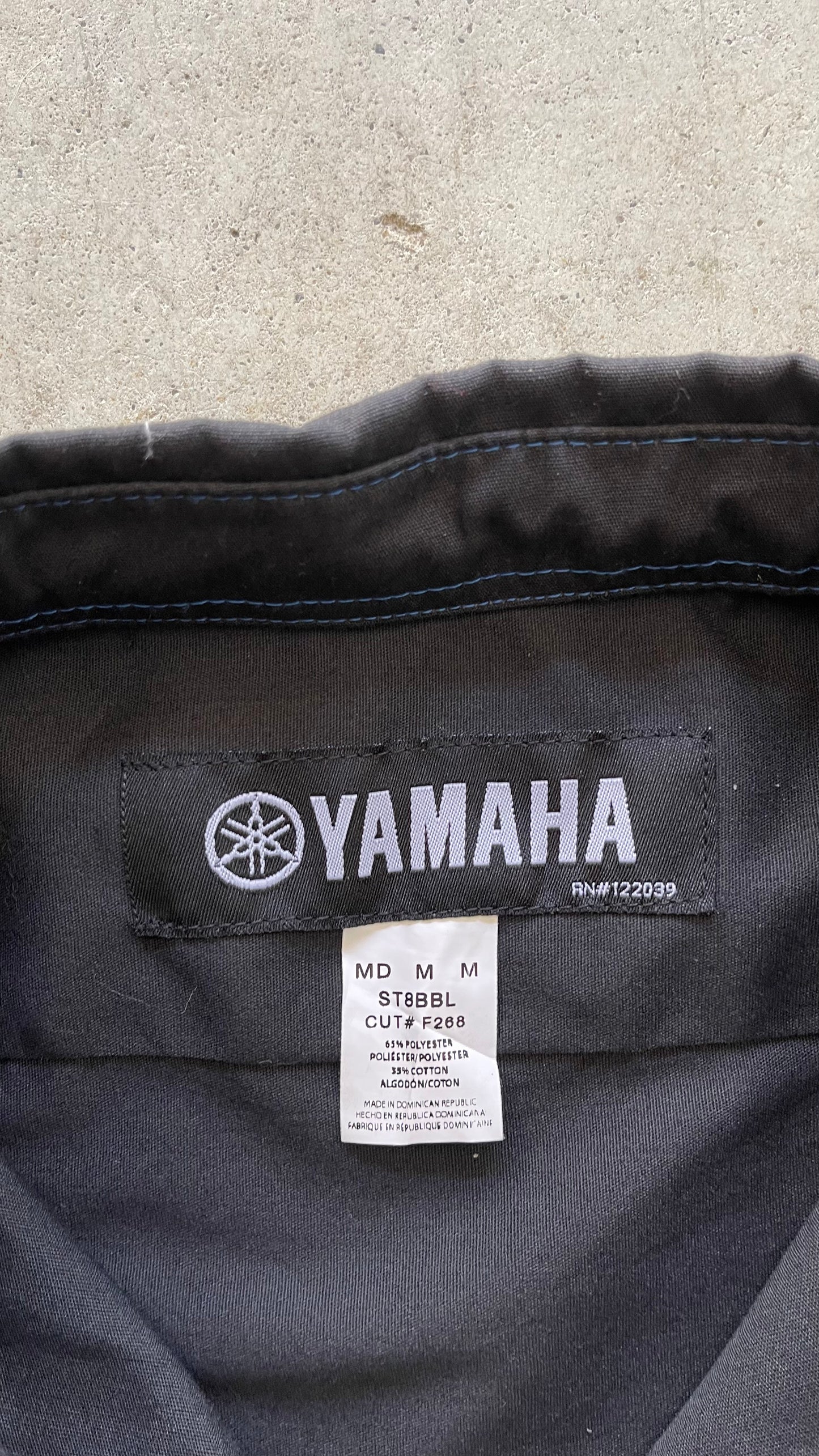 2000S "YAMAHA" SHORT SLEEVES  BUTTON UP - M