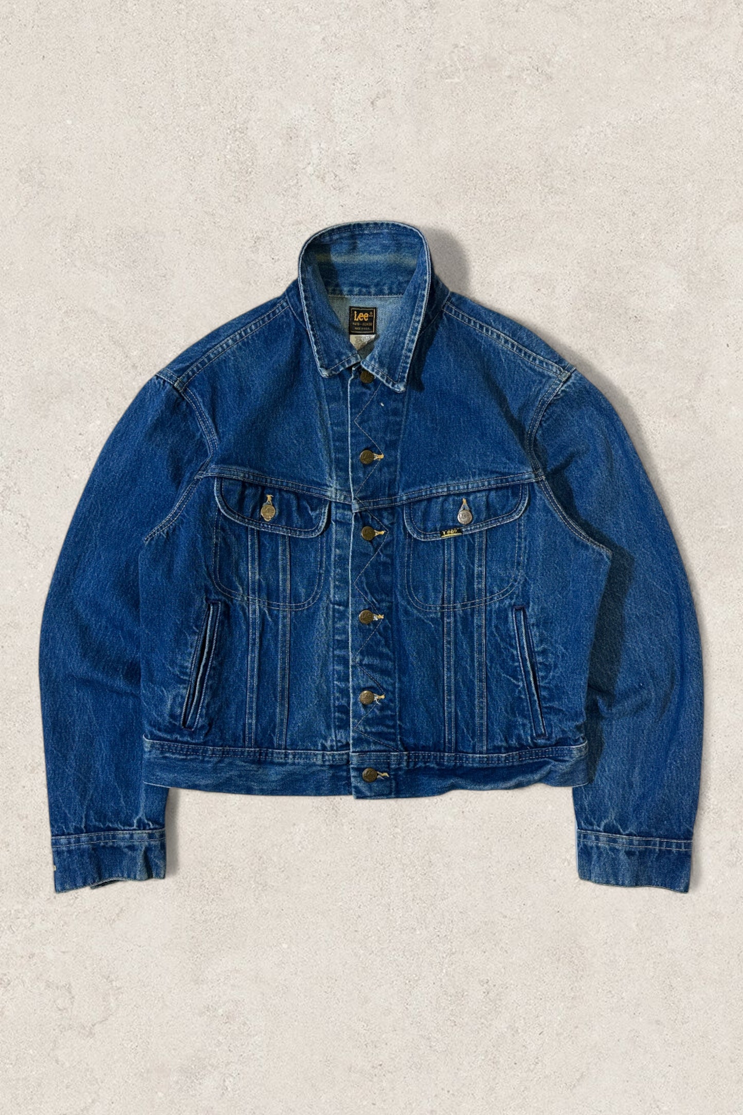 1980S - LEE DENIM TRUCKER JACKET - L (44R)