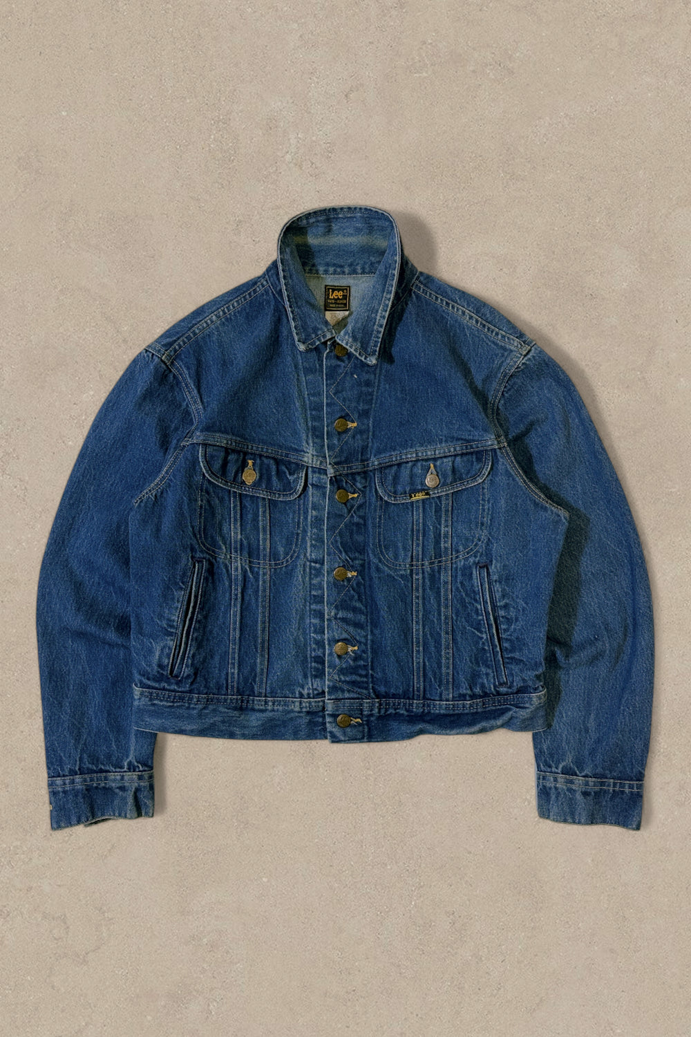 1980S - LEE DENIM TRUCKER JACKET - L (44R)