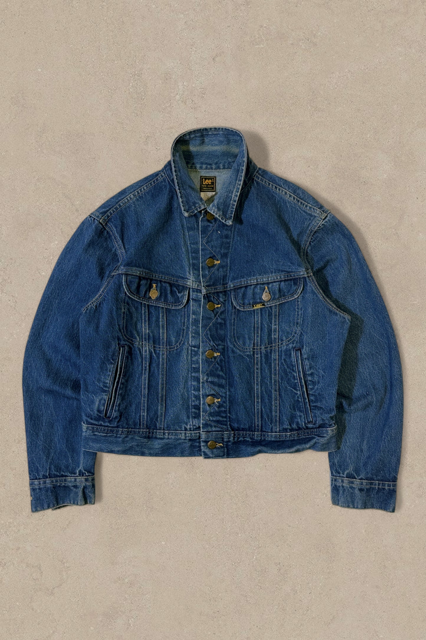 1980S - LEE DENIM TRUCKER JACKET - L (44R)