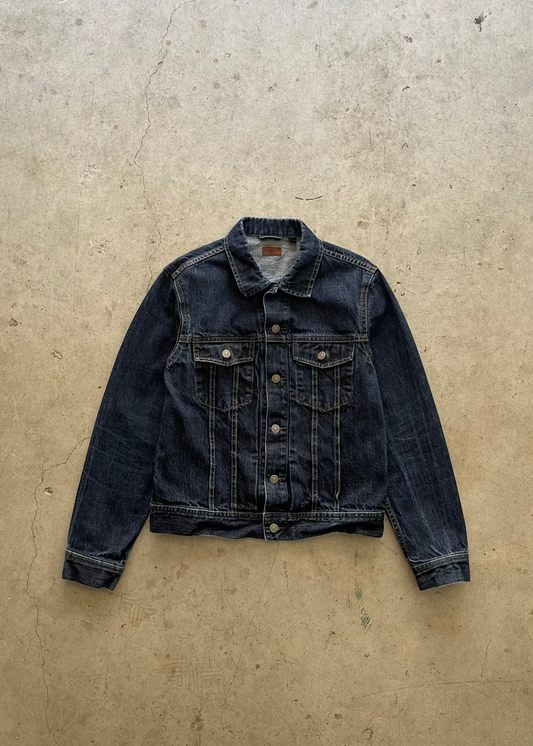 2000S "J.CREW" DENIM TRUCKER JACKET - M