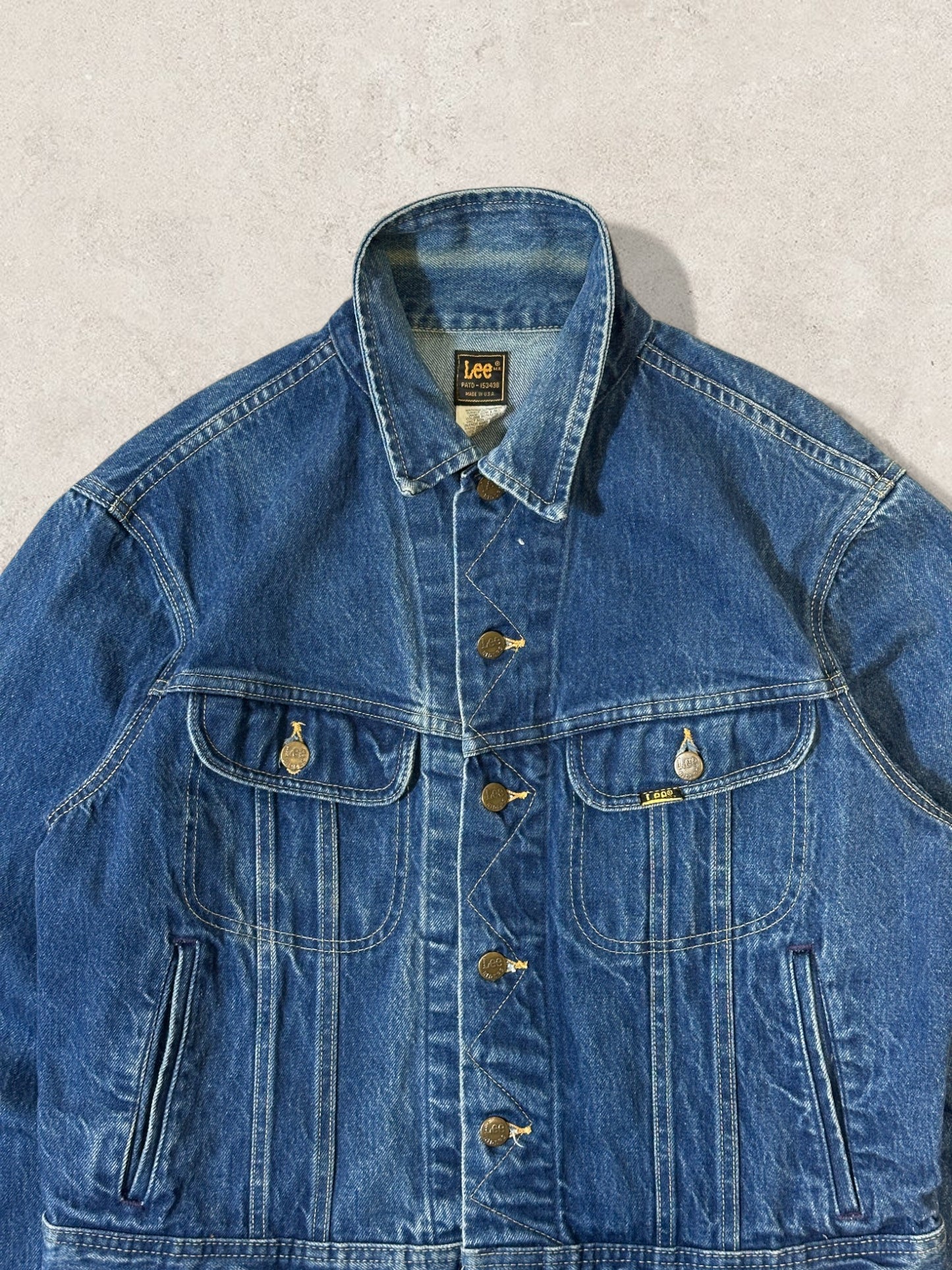 1980S - LEE DENIM TRUCKER JACKET - L (44R)