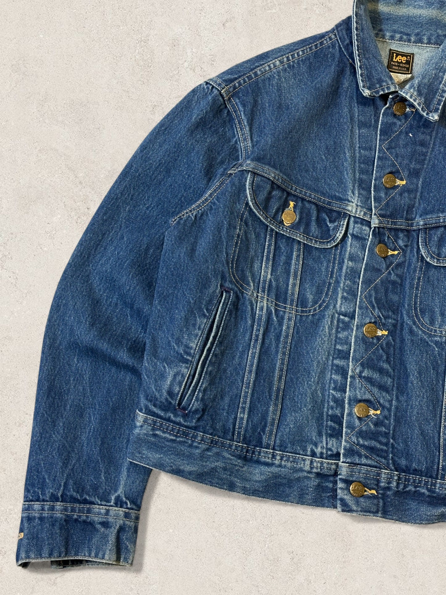 1980S - LEE DENIM TRUCKER JACKET - L (44R)