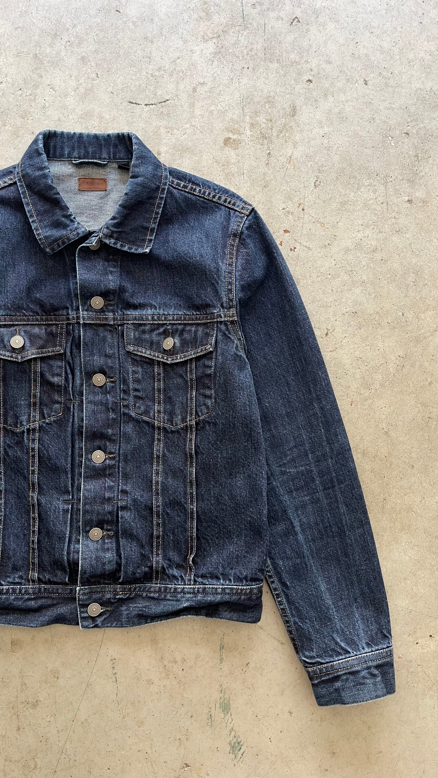 2000S "J.CREW" DENIM TRUCKER JACKET - M
