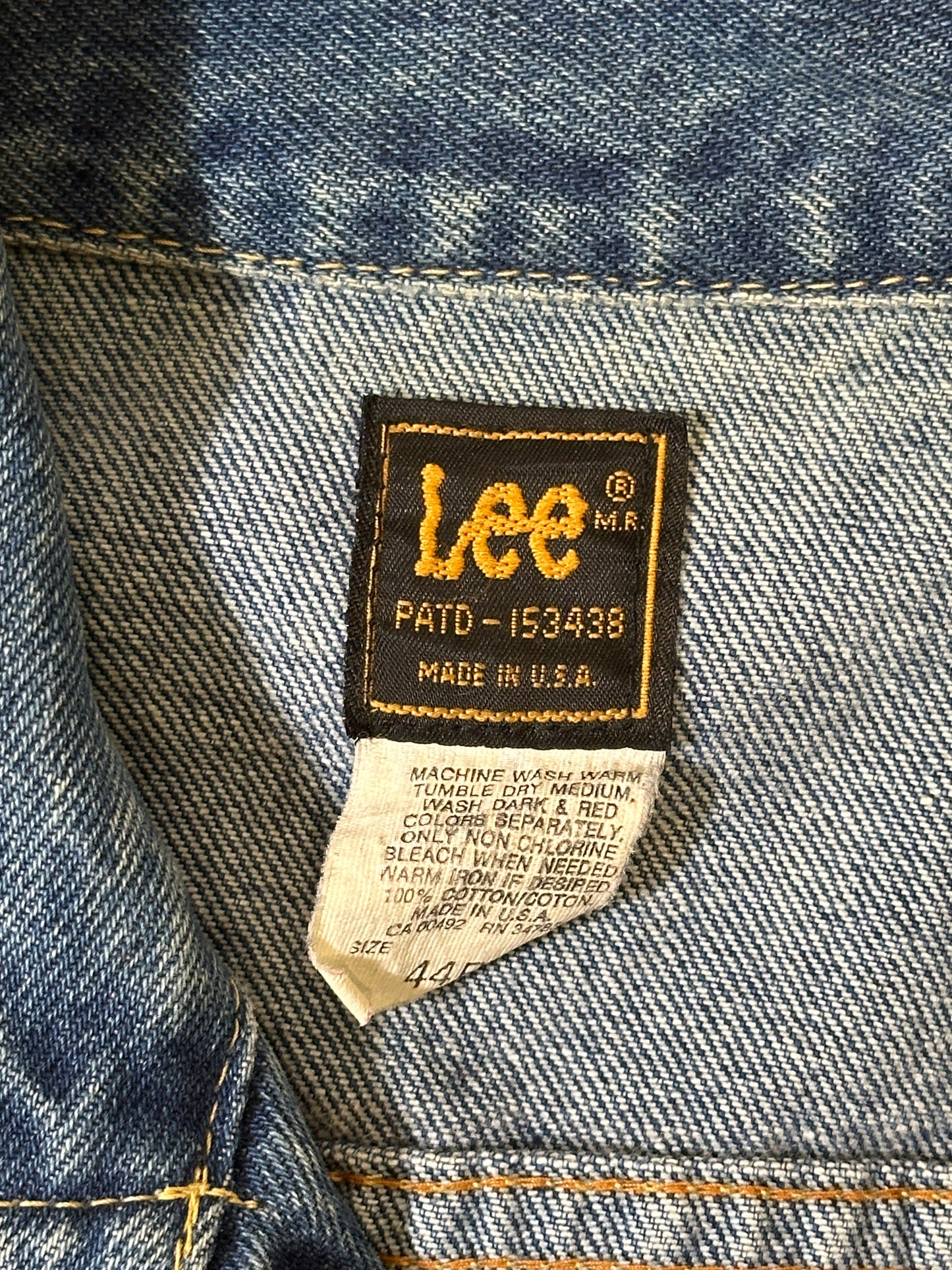 1980S - LEE DENIM TRUCKER JACKET - L (44R)