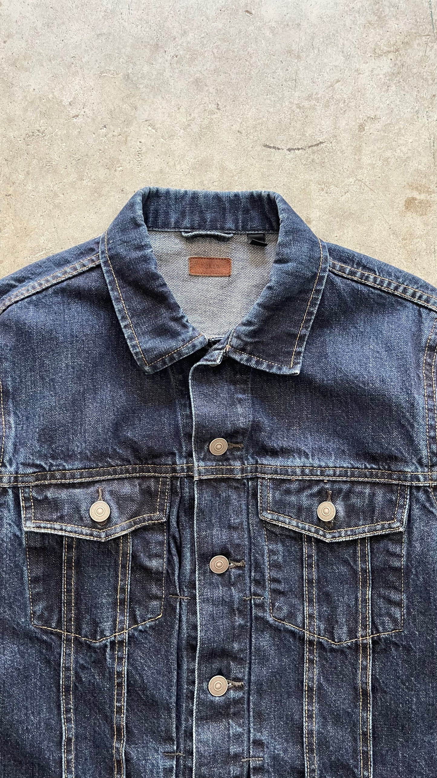 2000S "J.CREW" DENIM TRUCKER JACKET - M