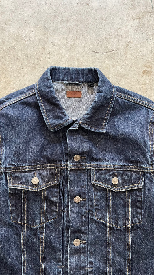 2000S "J.CREW" DENIM TRUCKER JACKET - M
