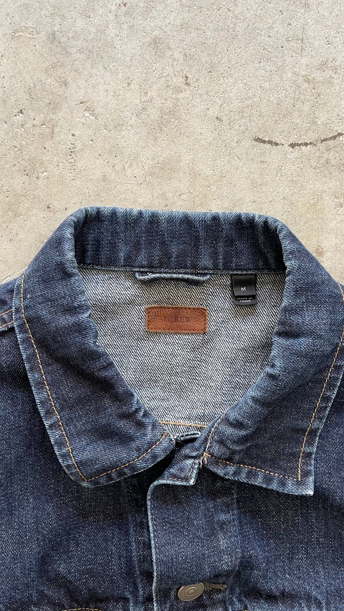 2000S "J.CREW" DENIM TRUCKER JACKET - M