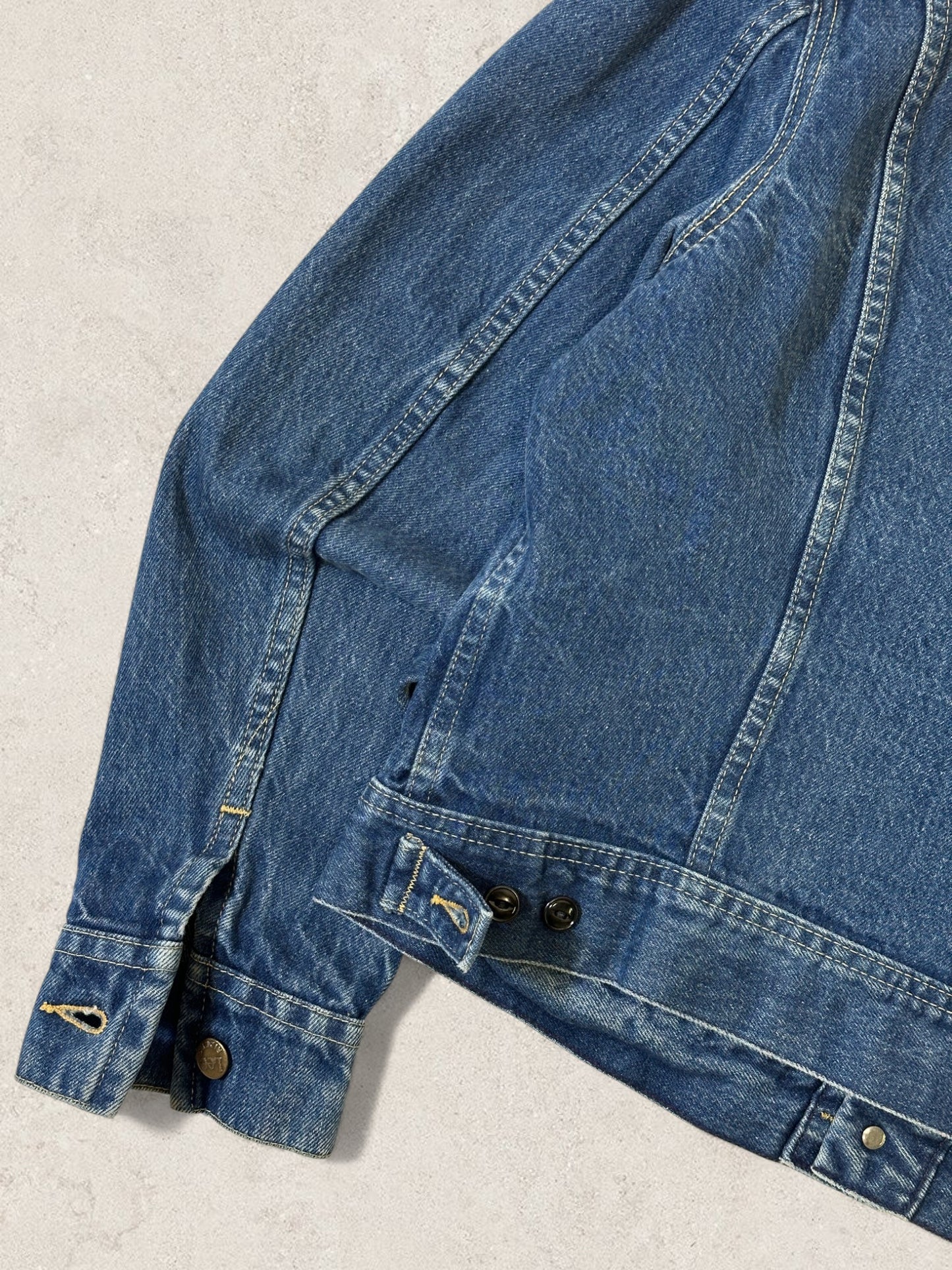 1980S - LEE DENIM TRUCKER JACKET - L (44R)