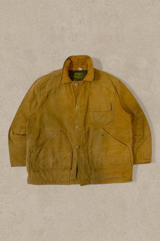 1990S - TAN HUNTING CHORE JACKET - XL