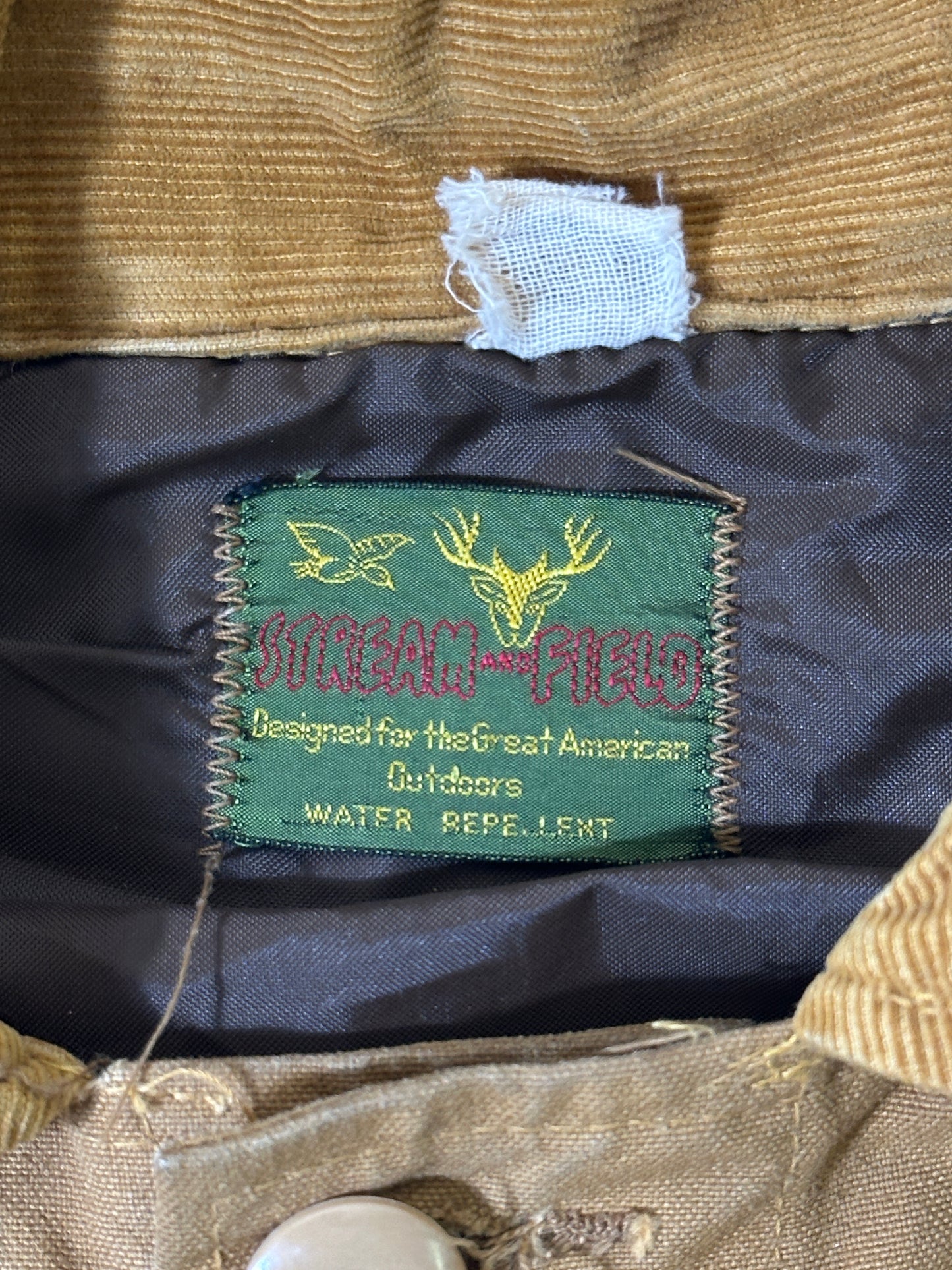 1990S - TAN HUNTING CHORE JACKET - XL