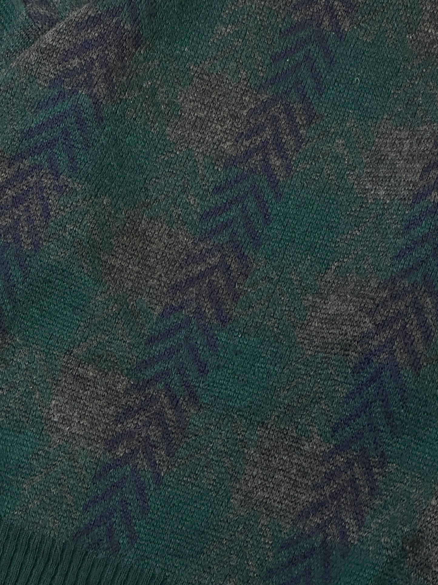 1990S GREEN/NAVY SWEATER - M