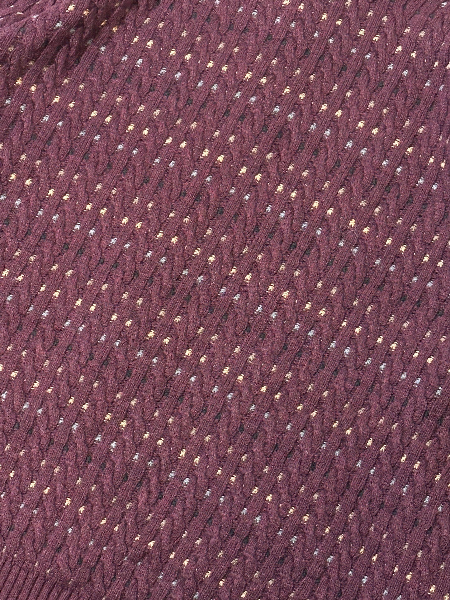 1990S - BURGUNDY SWEATER - L