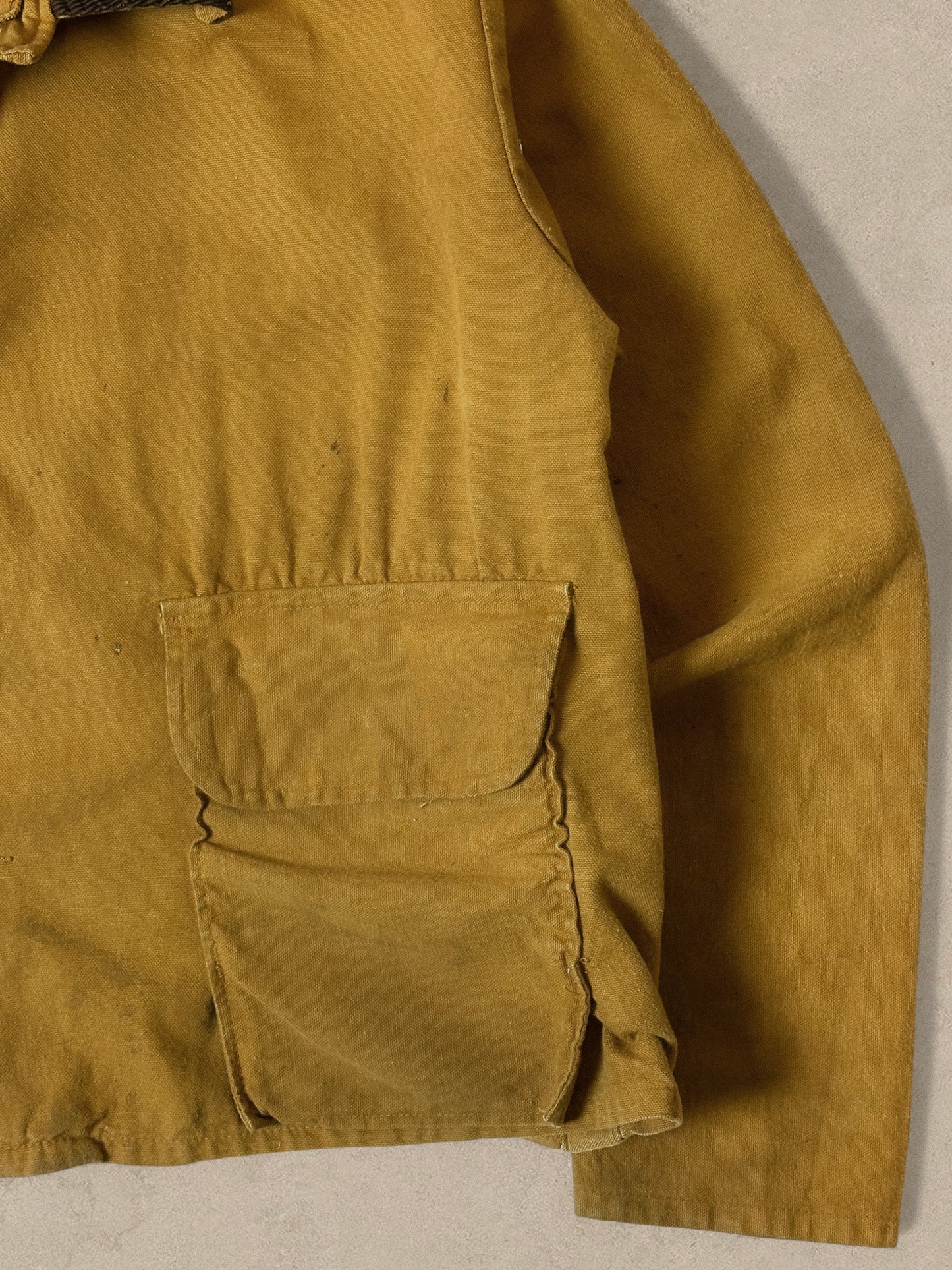 1990S - TAN HUNTING JACKET CROPPED - L