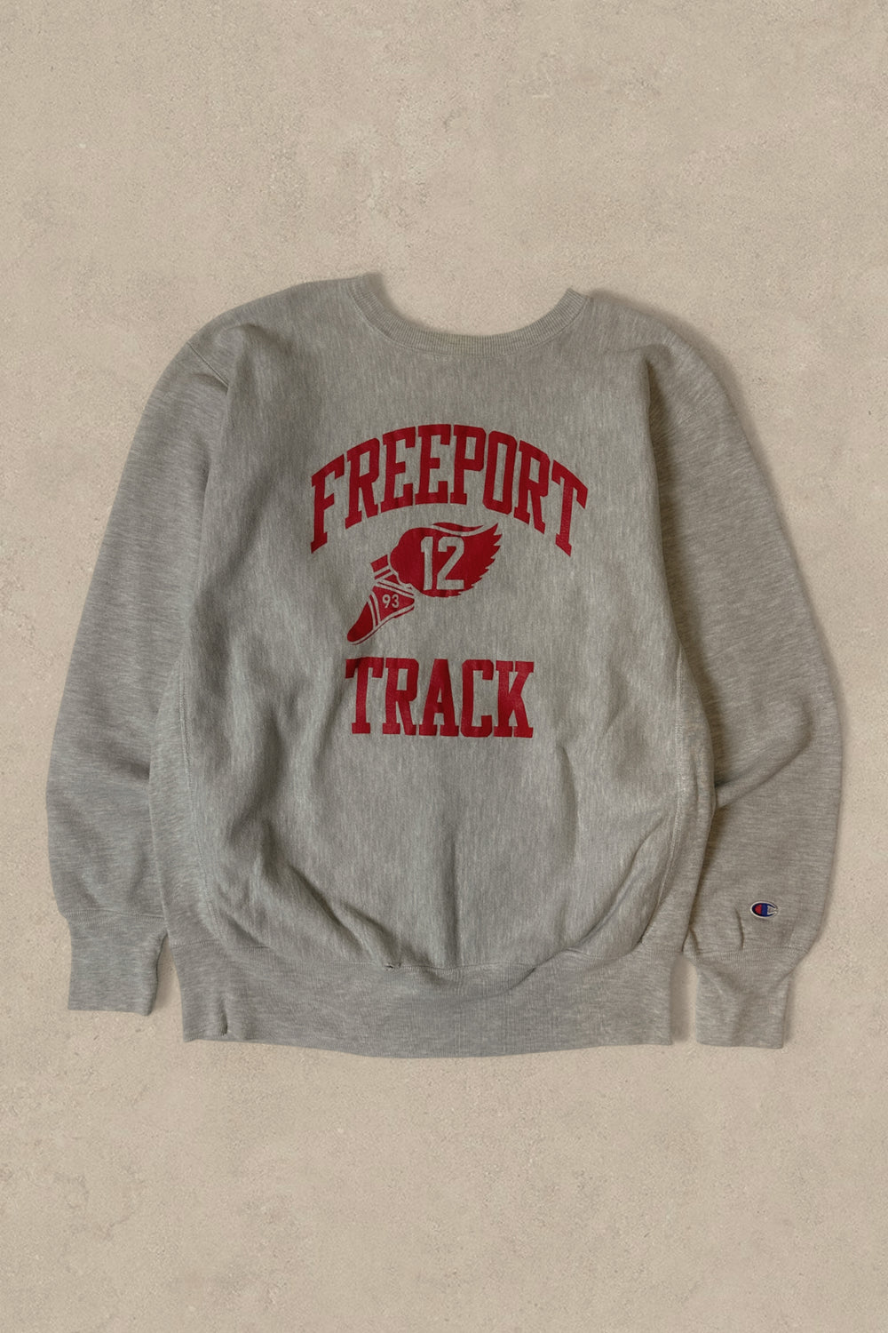 1990S - CHAMPION REVERSE WEAVE FREEPORT TRACK SWEATSHIRT -XL