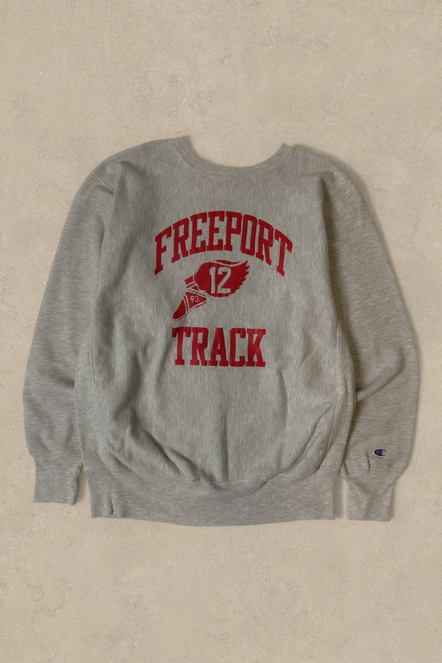 1990S - CHAMPION REVERSE WEAVE FREEPORT TRACK SWEATSHIRT -XL