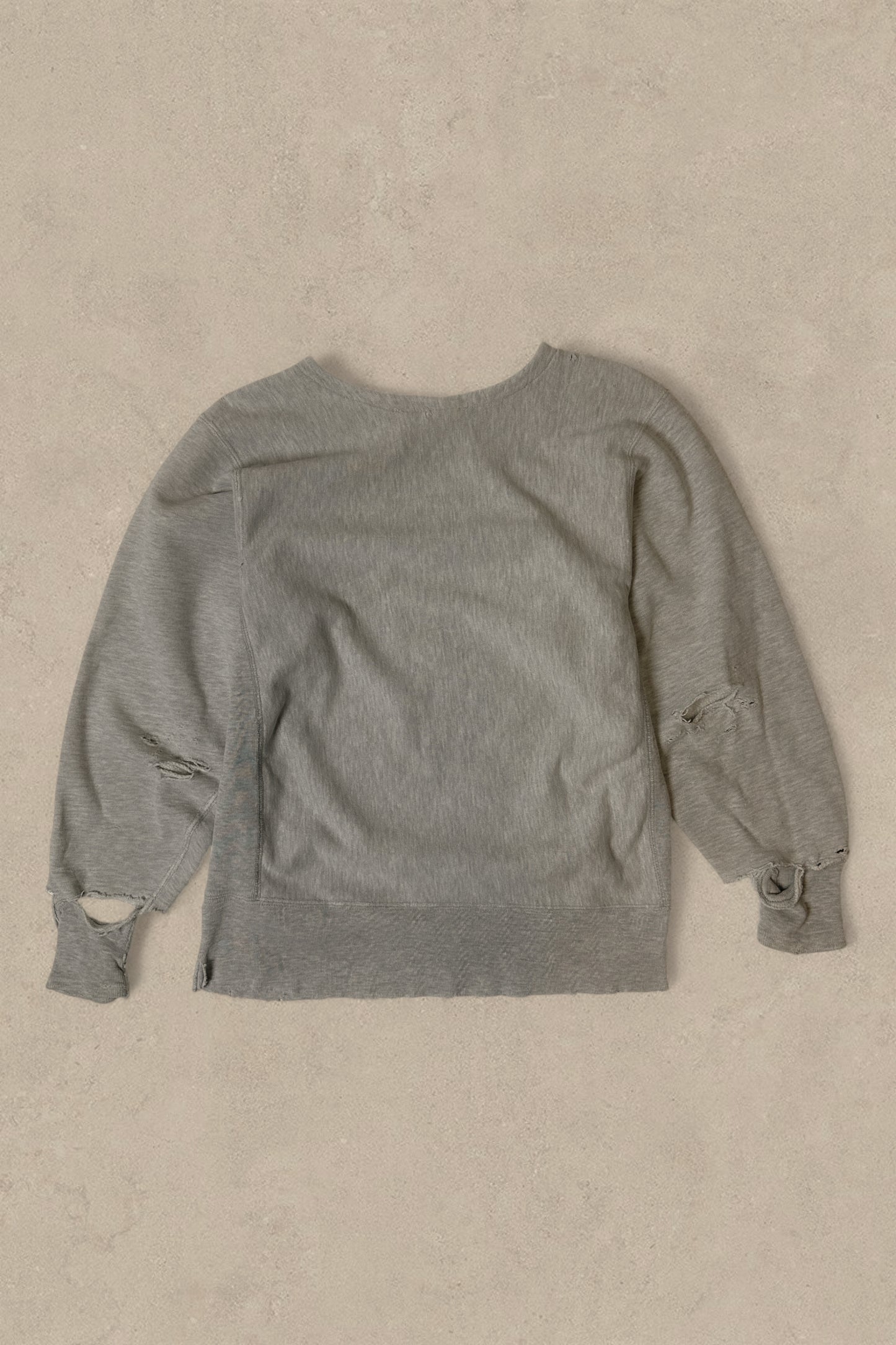 1990 CHAMPION REVERSE WEAVE DISTRESSED SWEATER - L