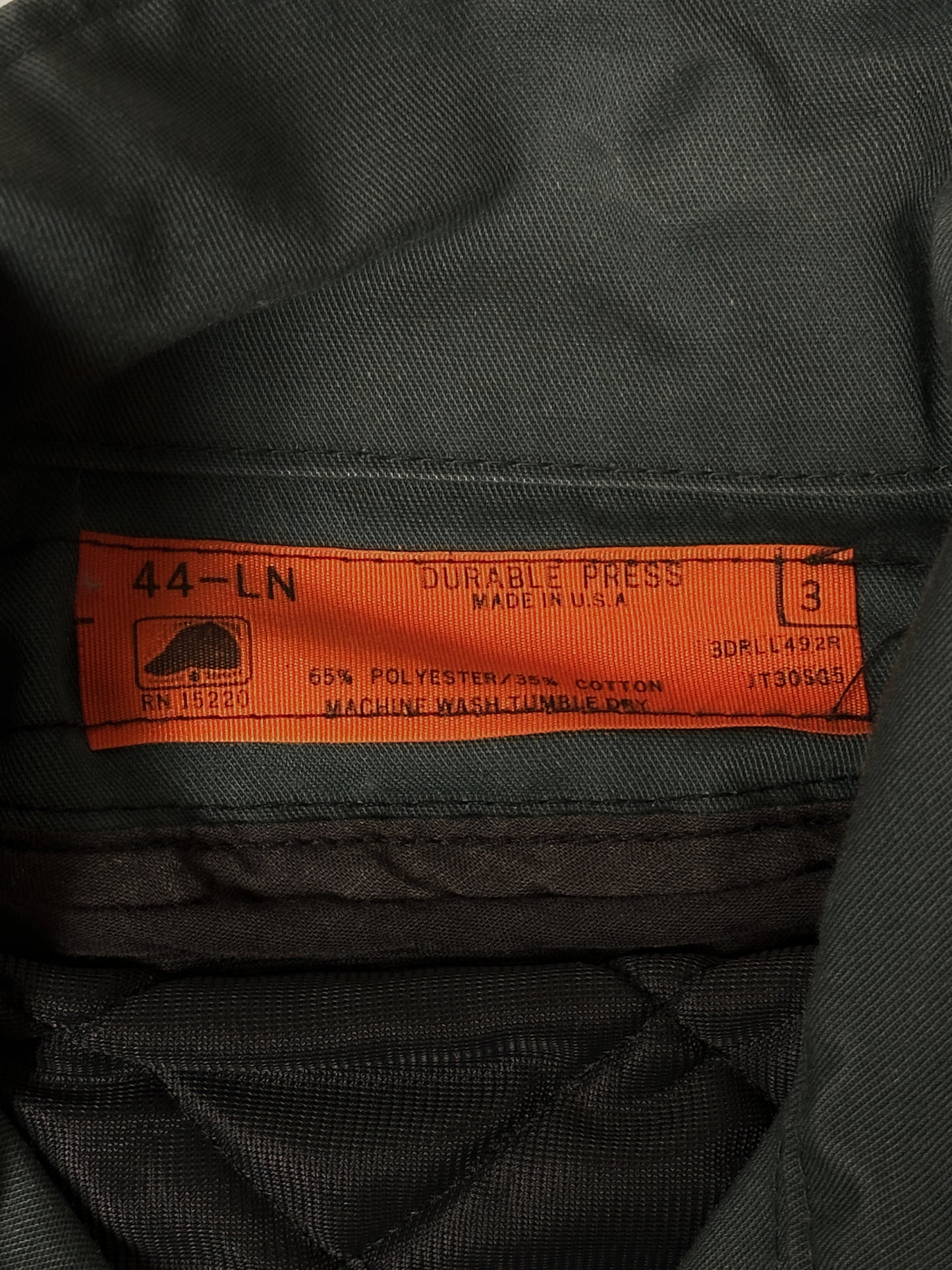 1990S - GREEN WORK WEAR JACKET CROPPED - L