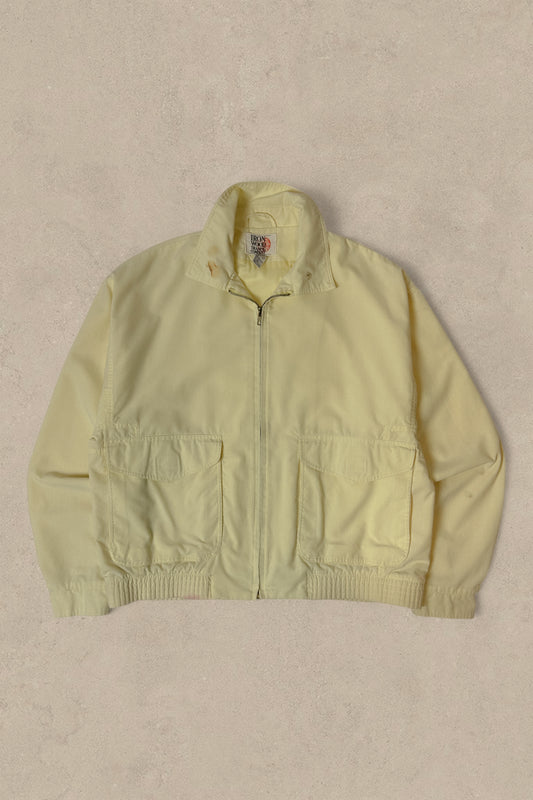1990S - YELLOW WORKWEAR LIGHT JACKET - L