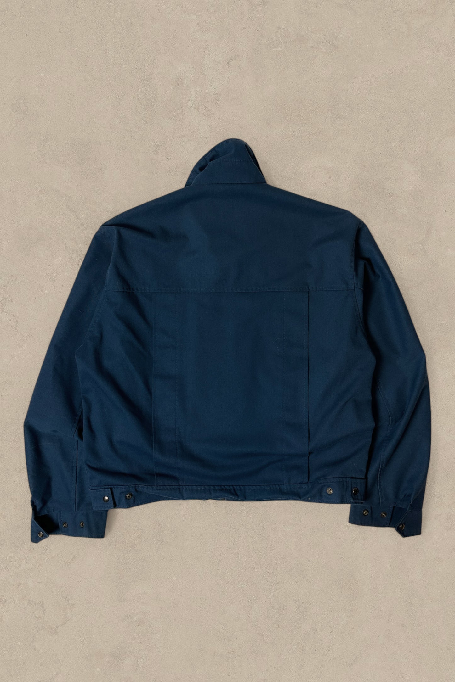 1990S - NAVY WORK WEAR JACKET CROPPED - L