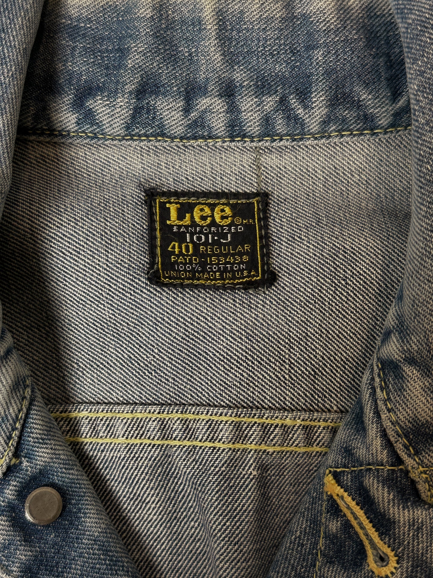 1970S - LEE TRUCKER DENIM JEANS UNION MADE - M