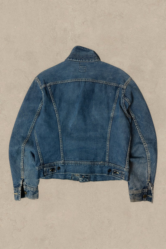 1970S - LEE TRUCKER DENIM JEANS UNION MADE - M