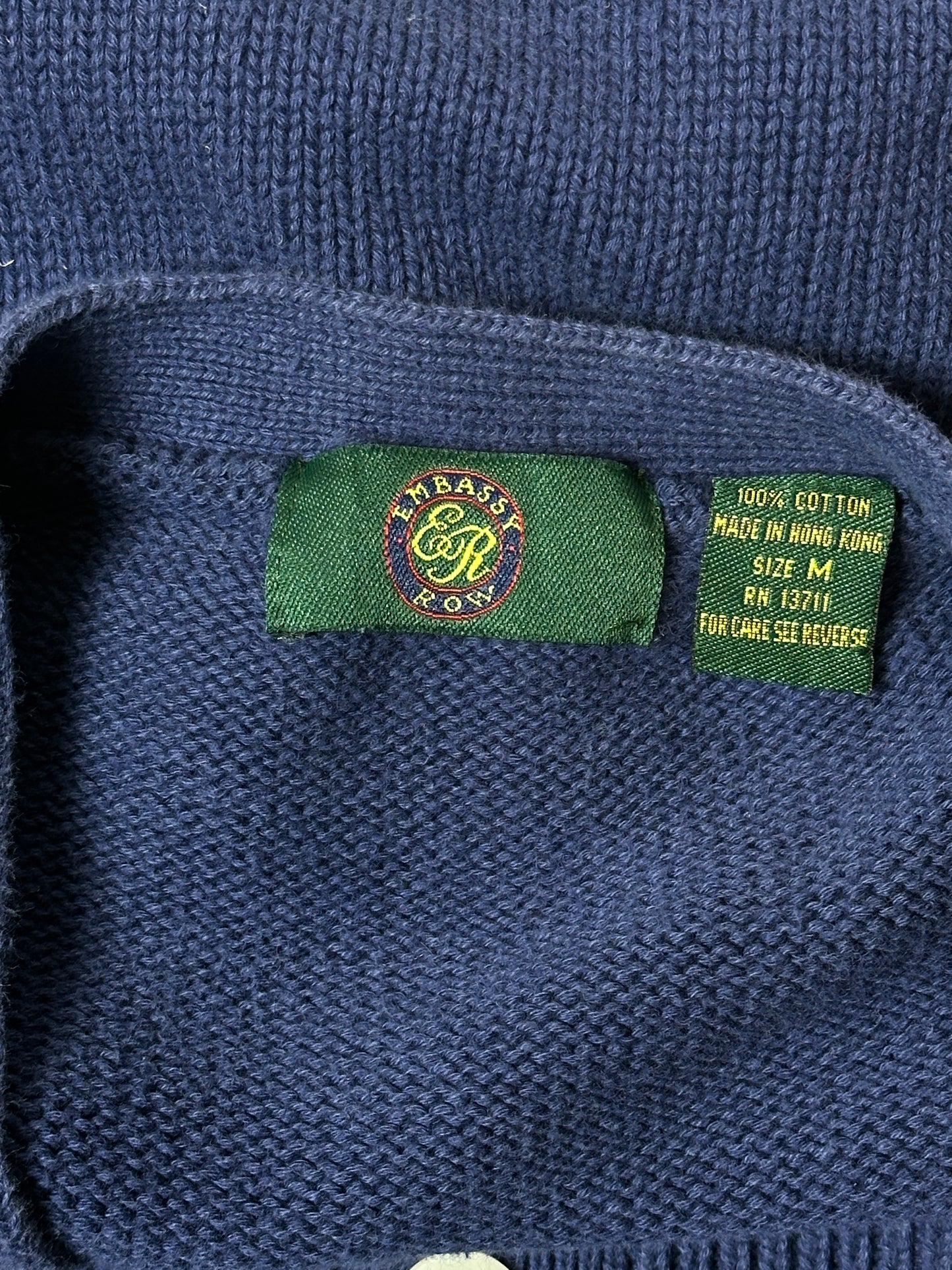 1990S - NAVY/WHITE VEST - M