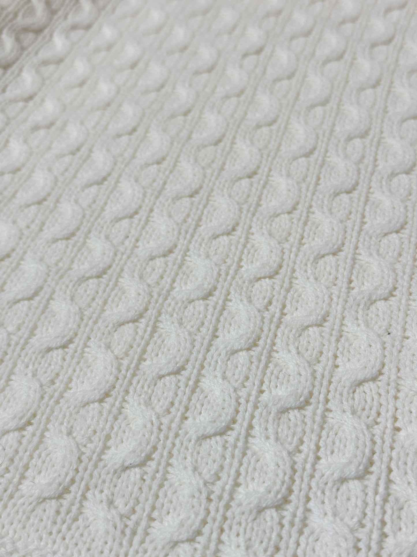 1990S - WHITE SWEATER - L