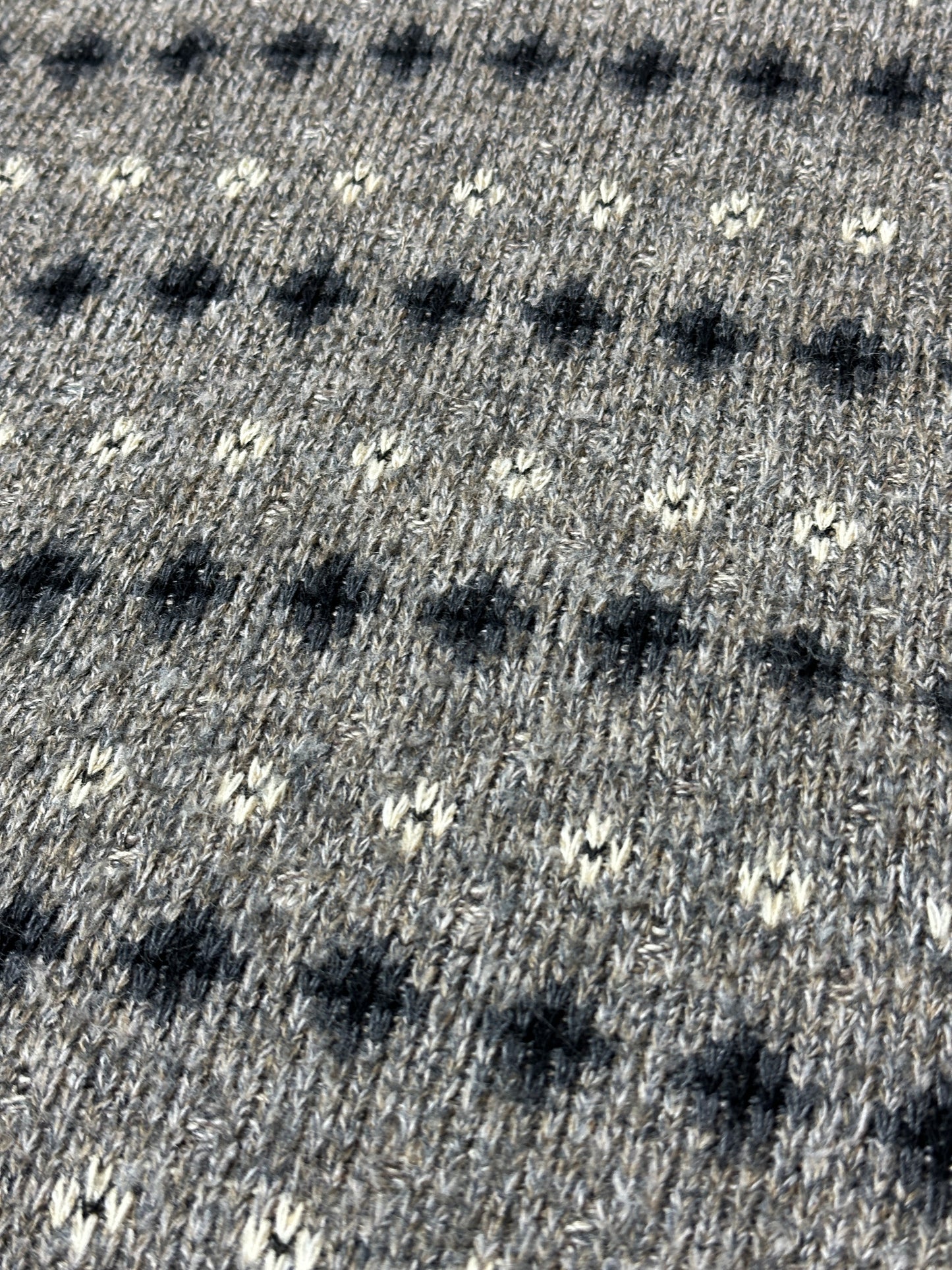 1990S - GREY/BROWN SWEATER - XL