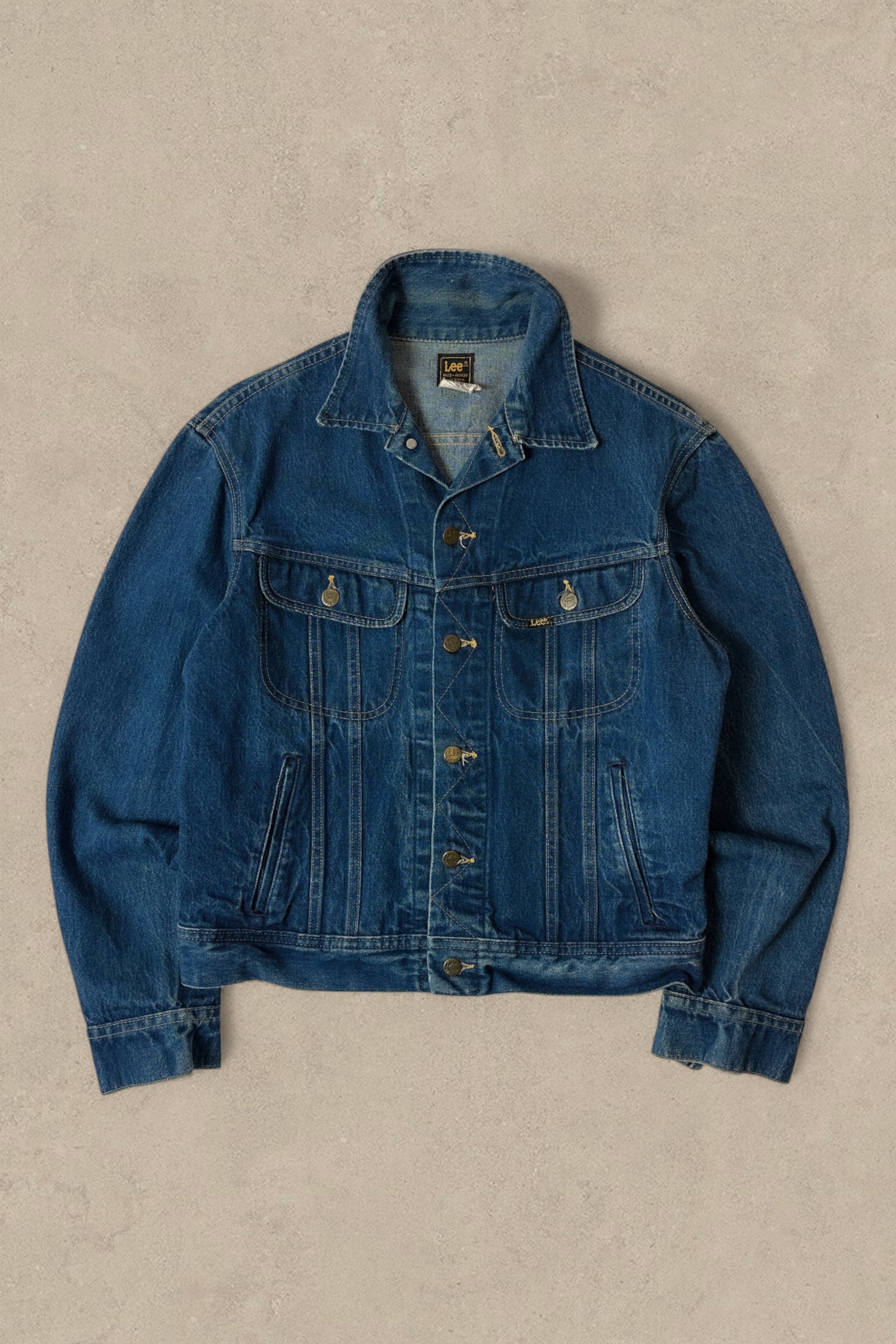1990S - LEE DENIM TRUCKER JACKET - L (44R)