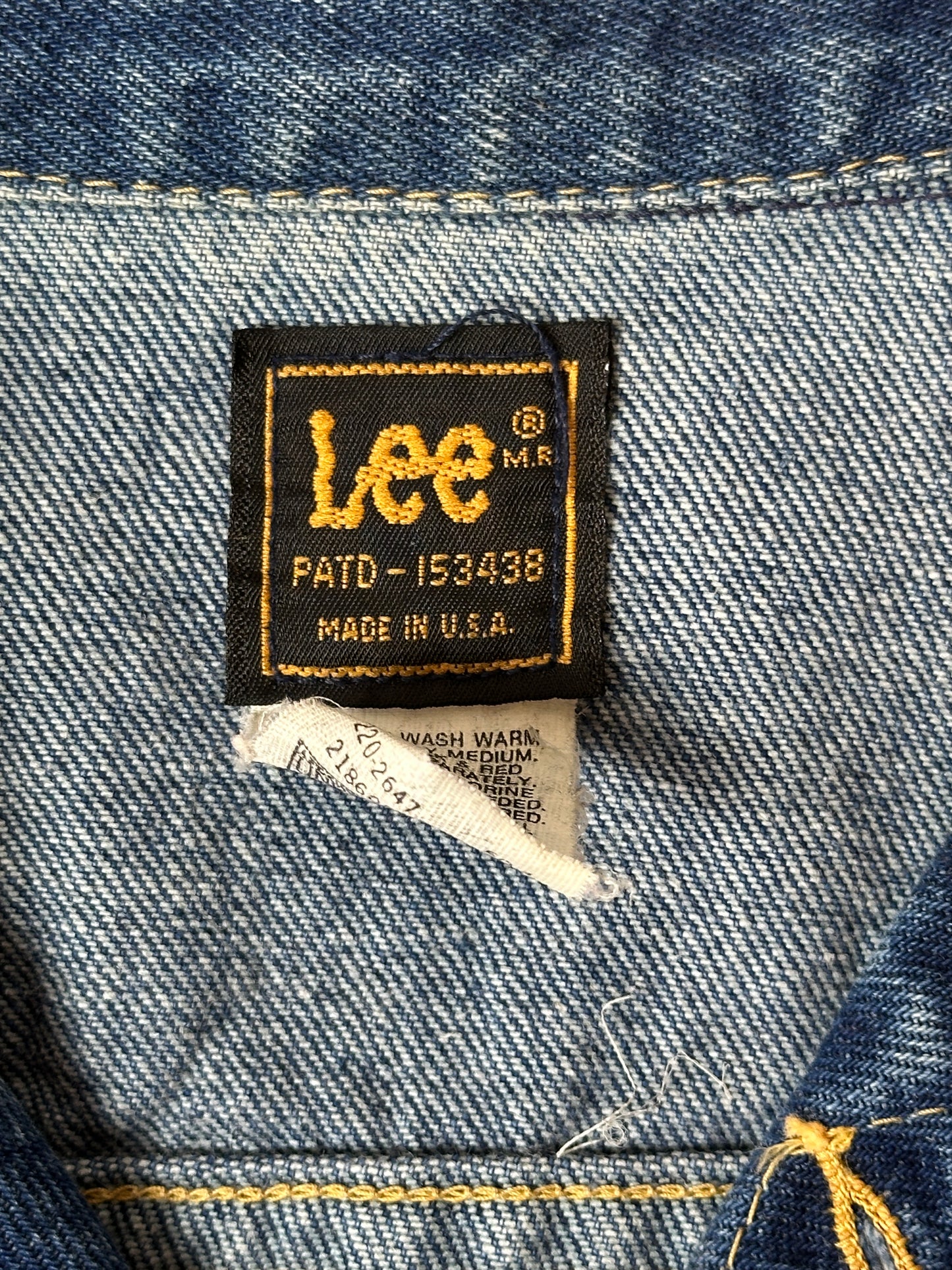 1990S - LEE DENIM TRUCKER JACKET - L (44R)