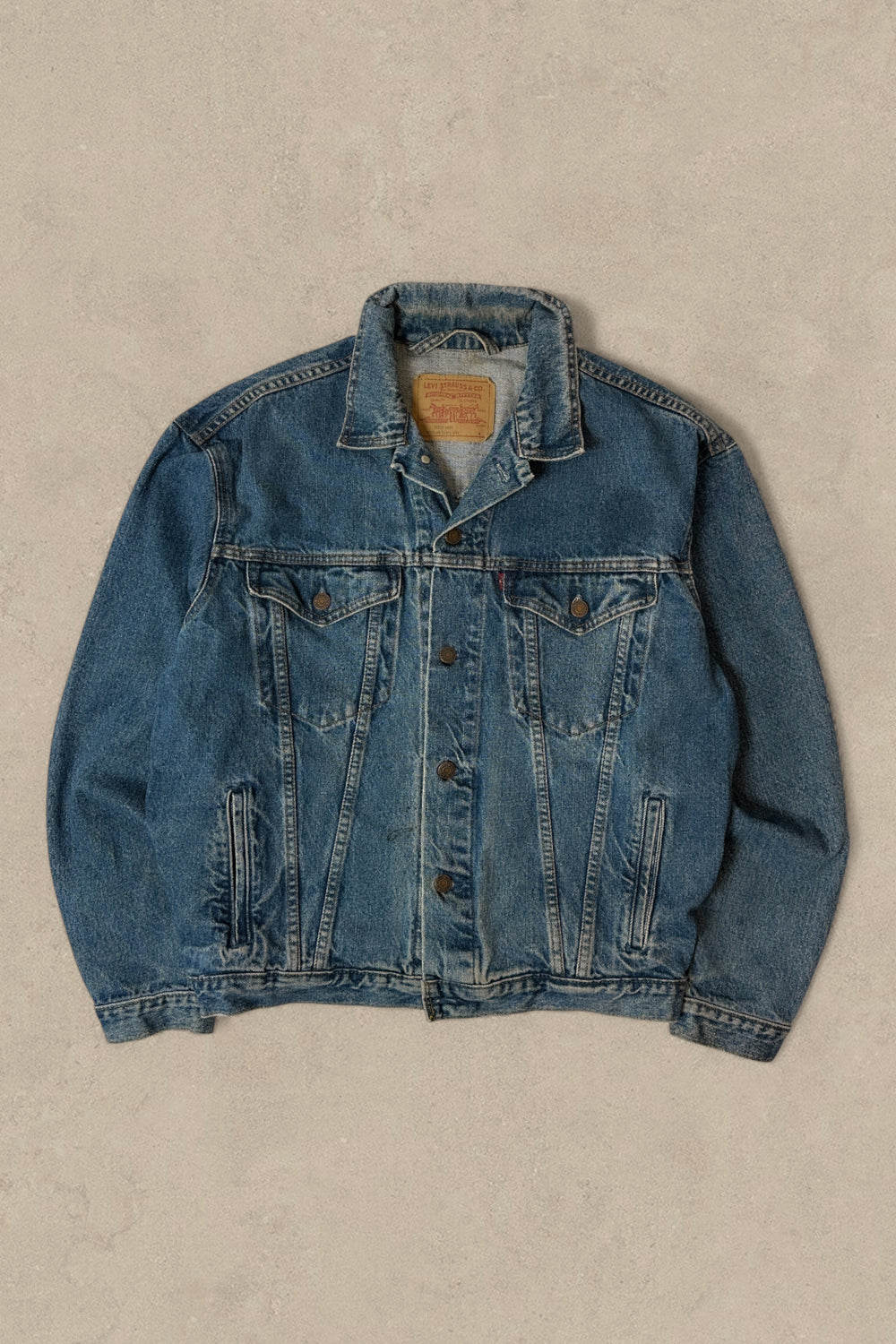 1990S - LEVI'S DENIM TRAUCKER JACKET - XL