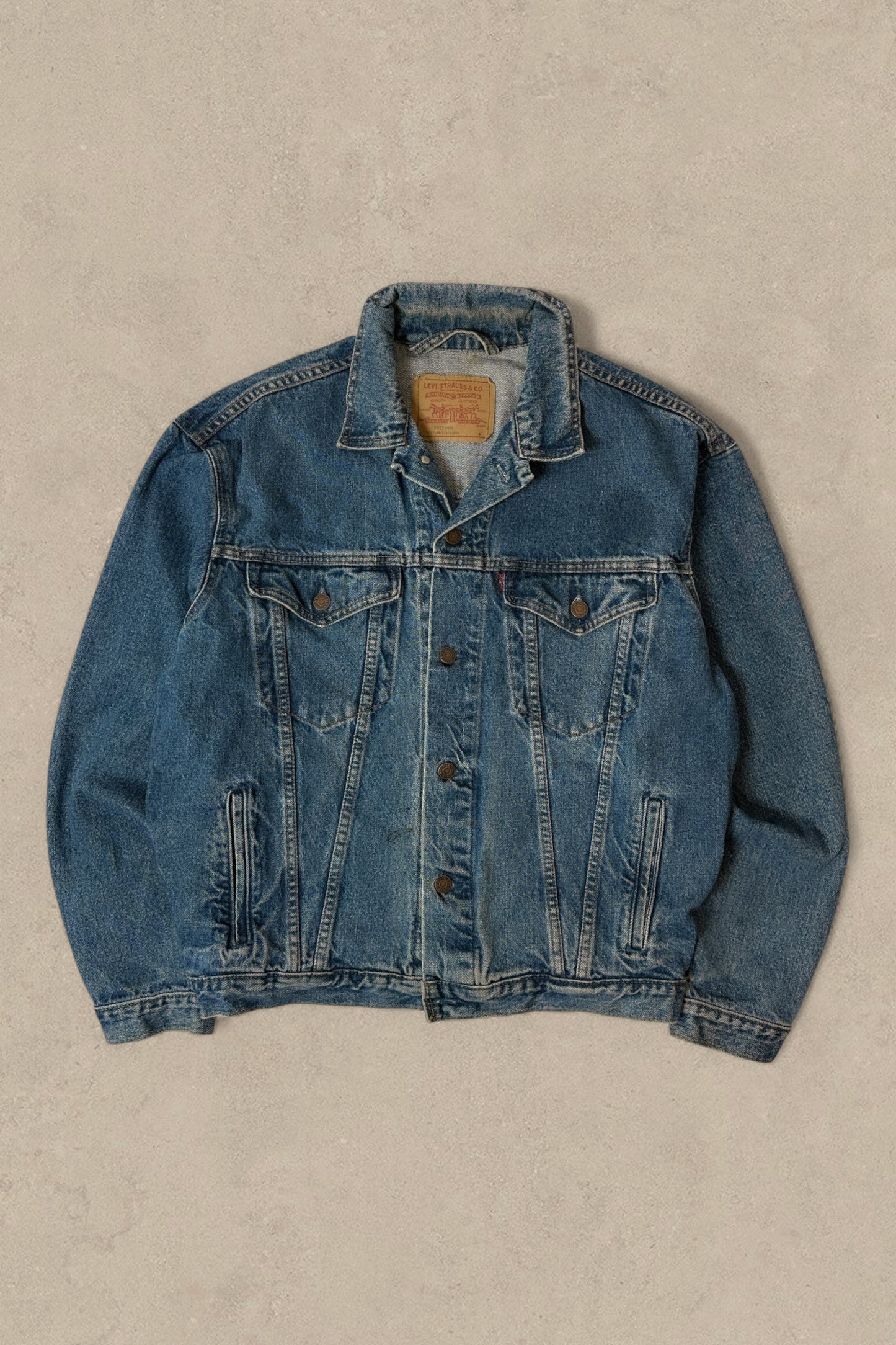 1990S - LEVI'S DENIM TRAUCKER JACKET - XL
