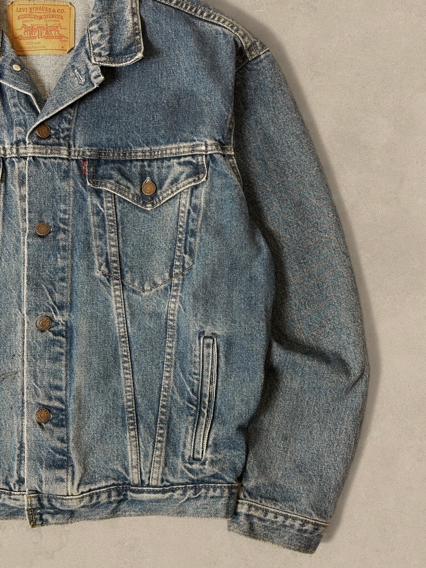 1990S - LEVI'S DENIM TRAUCKER JACKET - XL