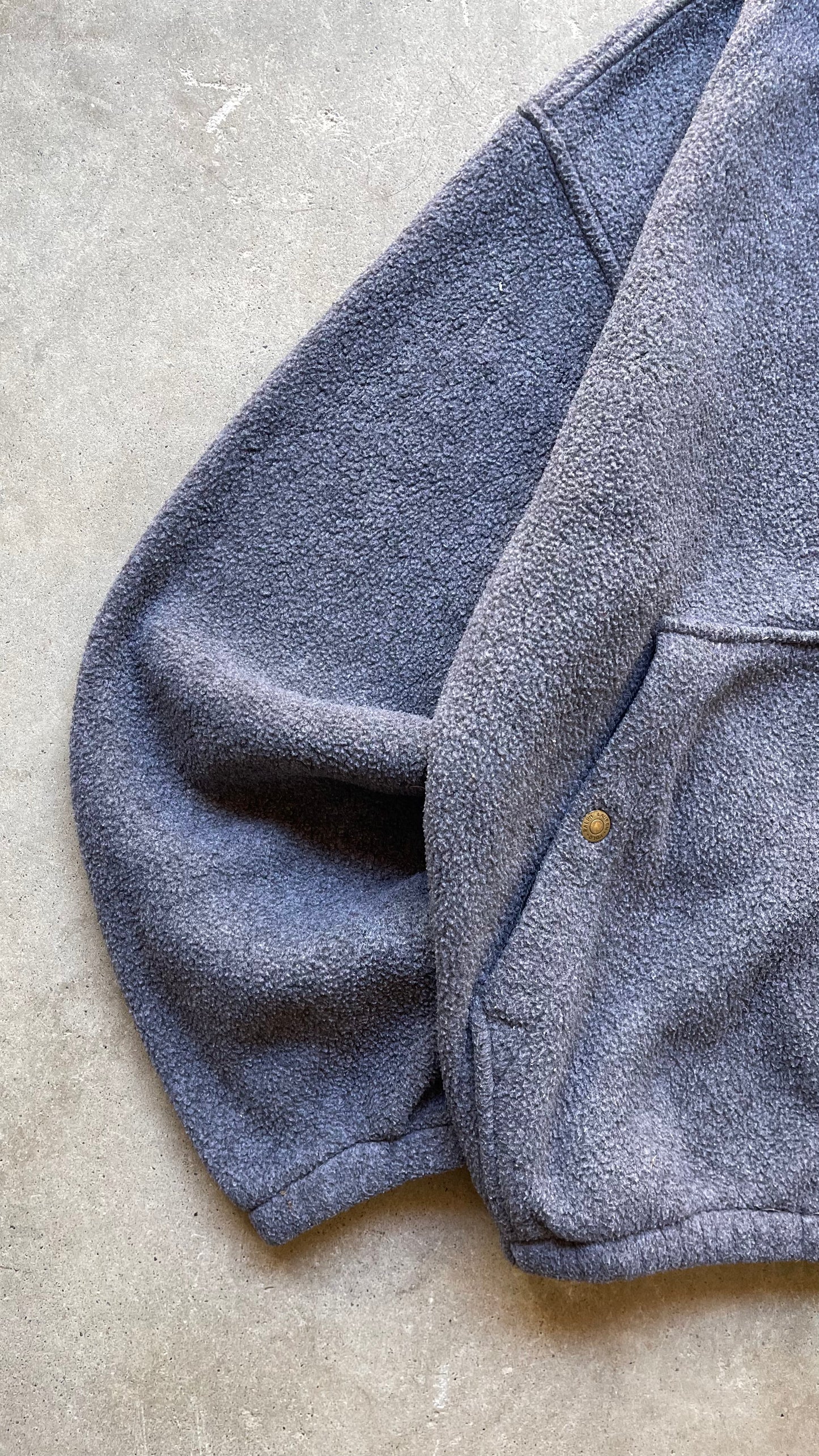 1990S POLO RALPH LAUREN FLEECE ZIP JACKET - M