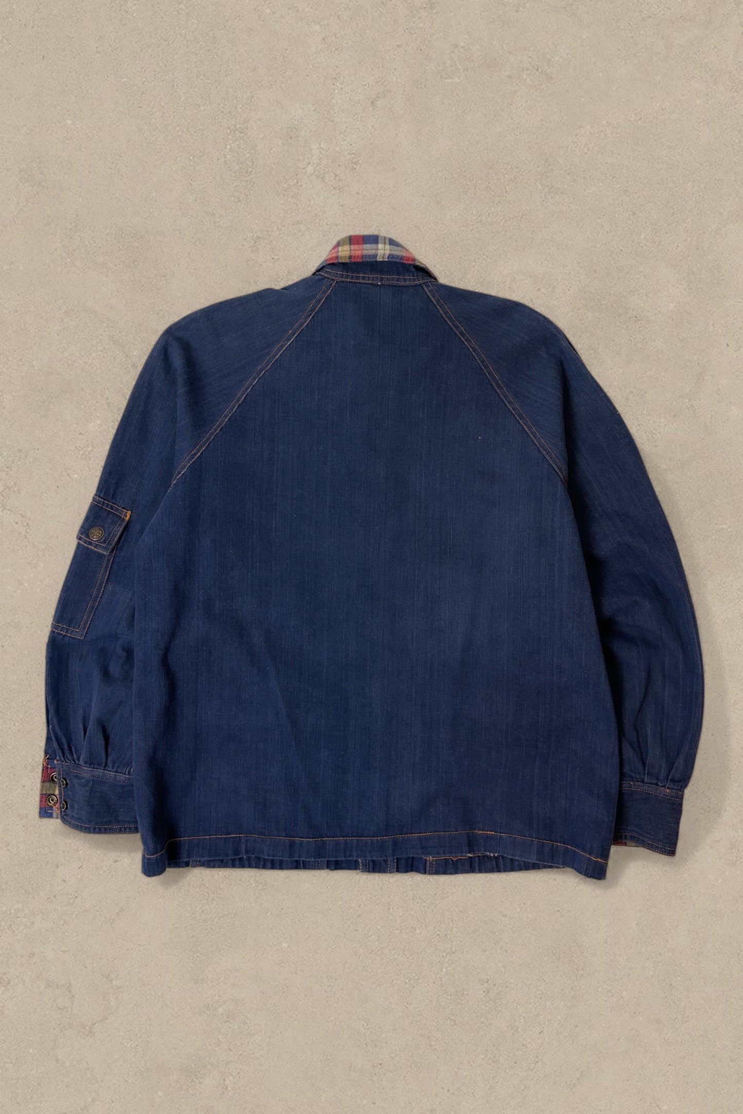 1990S - DENIM CHORE BARN JACKET - L