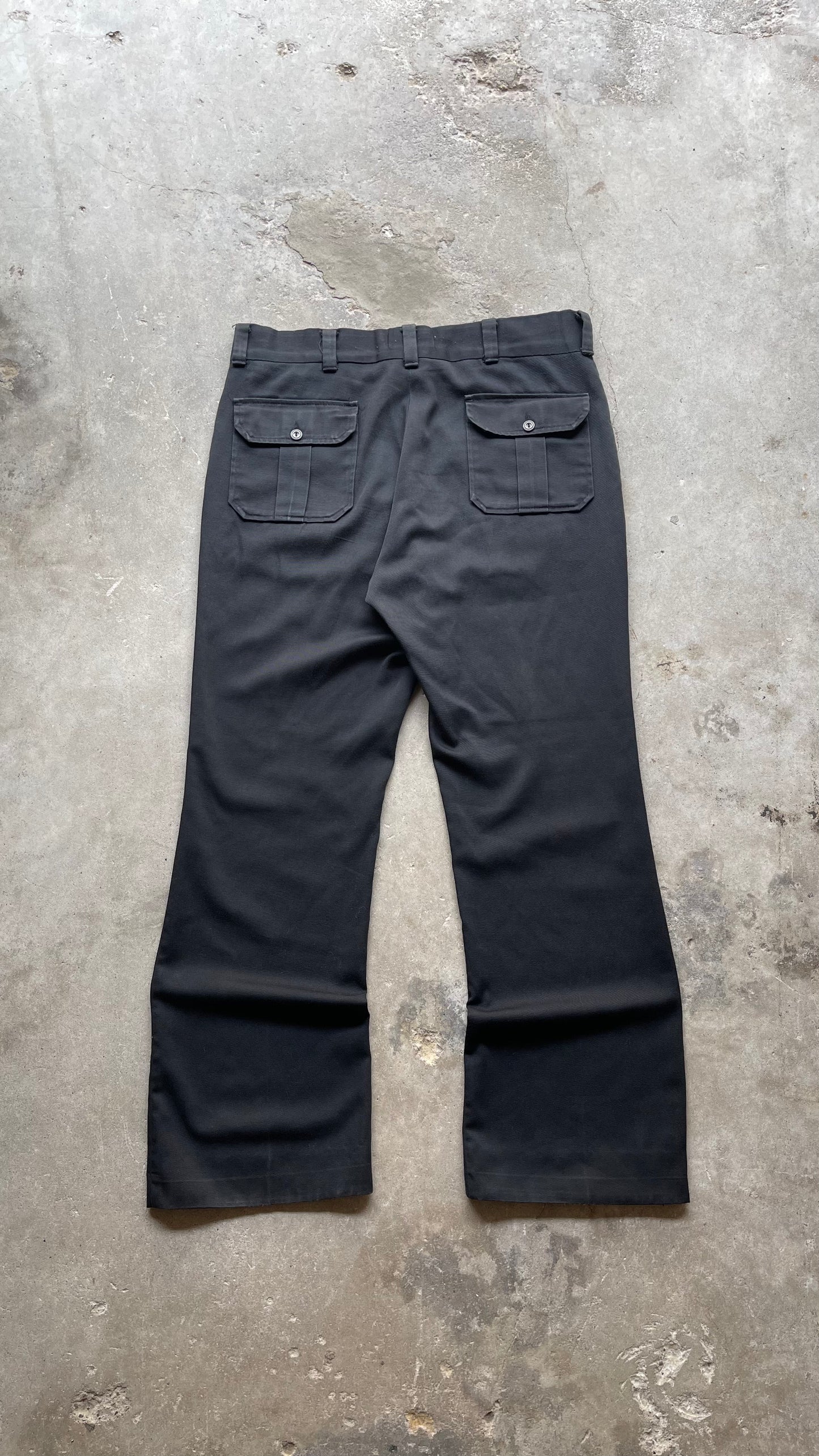 1990S TWO FRONT POCKET PANTS BLACK - 32X32