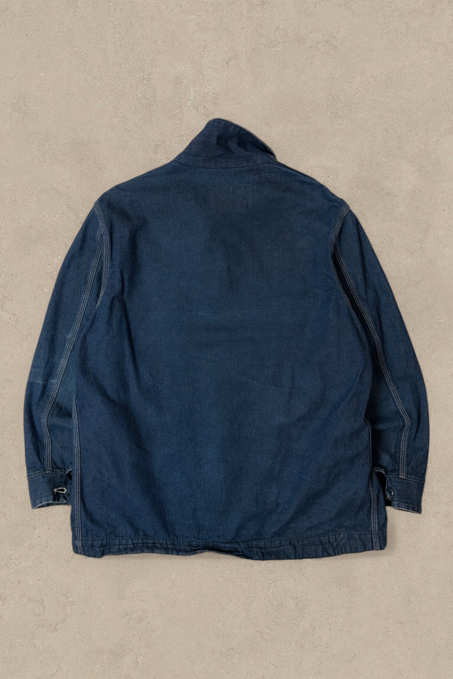1980S - DENIM SEARS BARN CHORE JACKET - XL