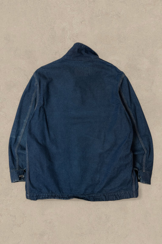 1980S - DENIM SEARS BARN CHORE JACKET - XL