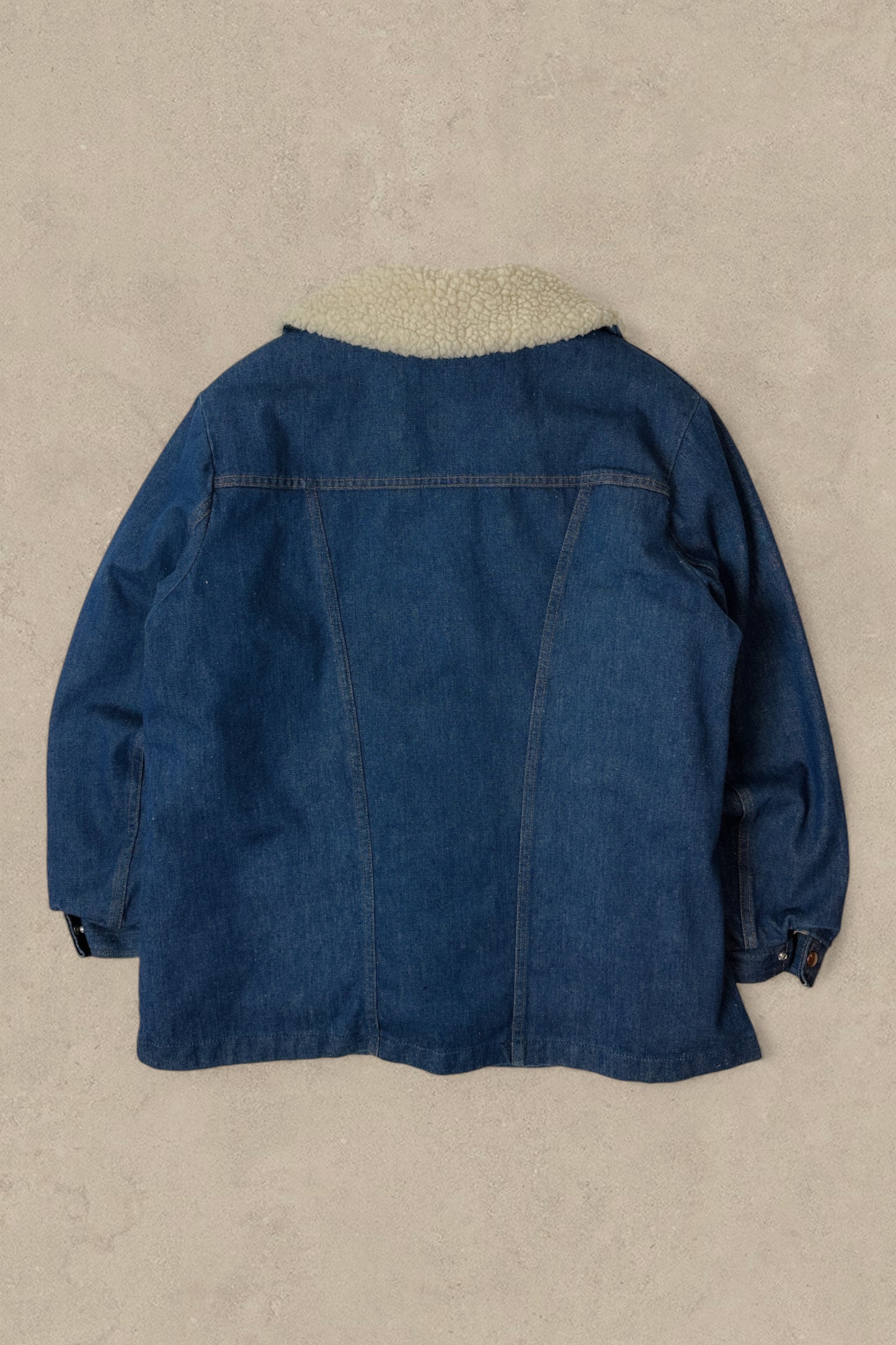 1990S - DENIM WRANGLER WRANGE COAT JACKET - XL