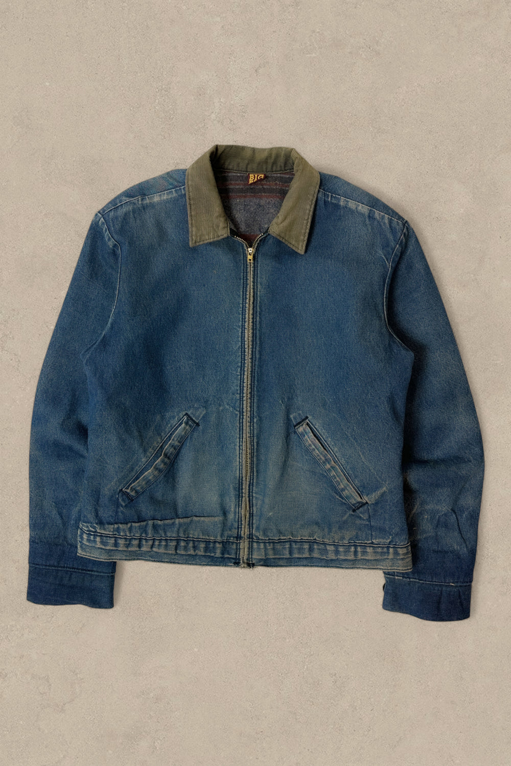 1970S - DENIM BIG BEN DETRIOT JACKET LINED - M