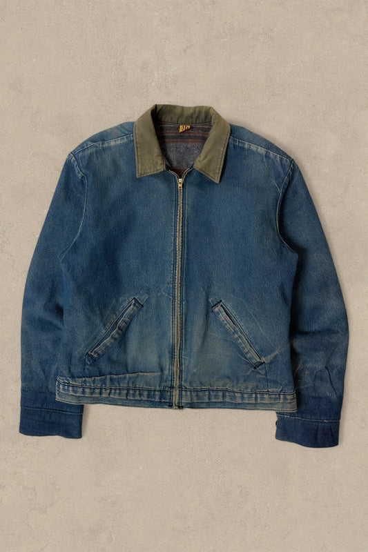 1970S - DENIM BIG BEN DETRIOT JACKET LINED - M