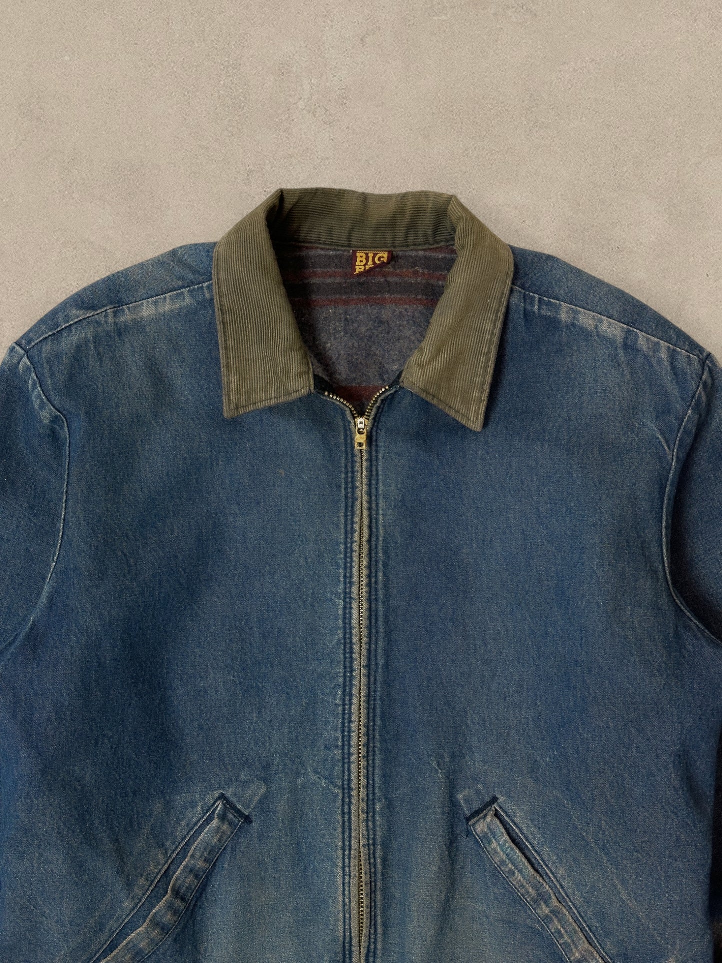 1970S - DENIM BIG BEN DETRIOT JACKET LINED - M