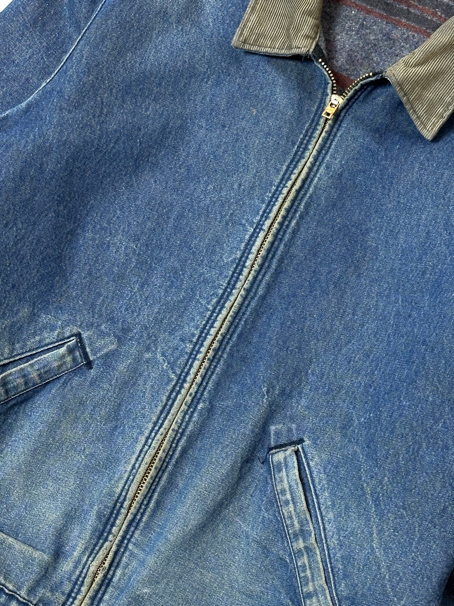 1970S - DENIM BIG BEN DETRIOT JACKET LINED - M