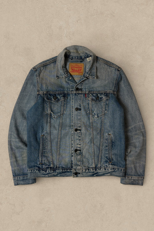 2000s - LEVI'S DENIM TRUCKER JACKET - L